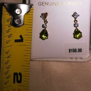 Peridot and 10k Gold Earrings